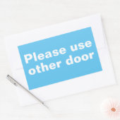 Veuillez utiliser d'autres stickers de porte (Enveloppe)