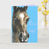 veulen nieuwe baby kaart (Gele Bloem)