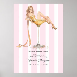 Veuve Before Vows Champagne Bruiloft Feestelijke O Poster
