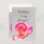 Veux-tu être ma demoiselle d'honneur carte postale (Devant / Derrière)