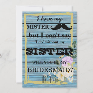 Veux-tu être ma demoiselle d'honneur ? invitation