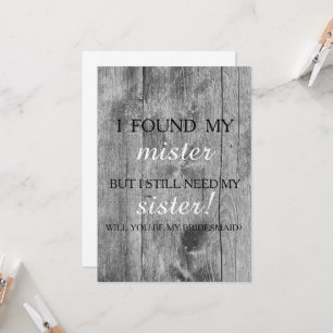 Veux-tu être ma demoiselle d'honneur ? invitation