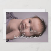 Veux-tu être mon parrain carte de proposition de P (Devant)