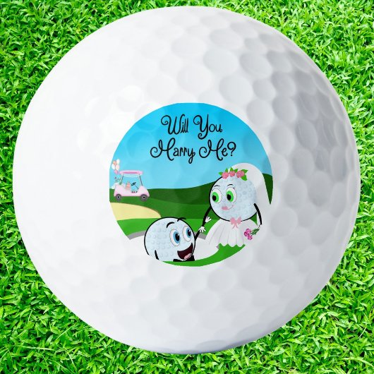 Veux-tu m'épouser Balles de Golf