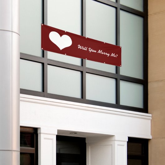 Veux-Tu M'Épouser ? Banderole (Bâtiment extérieur)