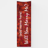 Veux-tu m'épouser ? bannière de cœurs (Vertical)