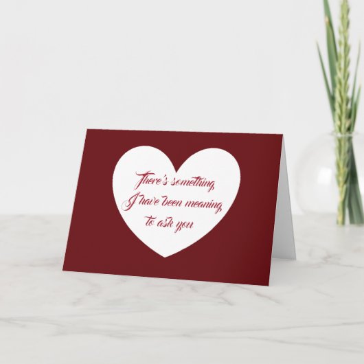 veux-tu m'épouser carte (Devant)