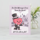 Veux-Tu M'Épouser ? - Carte de proposition (Debout devant)