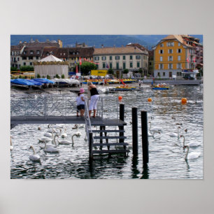 Vevey Lake Genève Poster