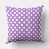 Vey Cute Lavender Polka Dot Pattern Kussen (Achterkant)