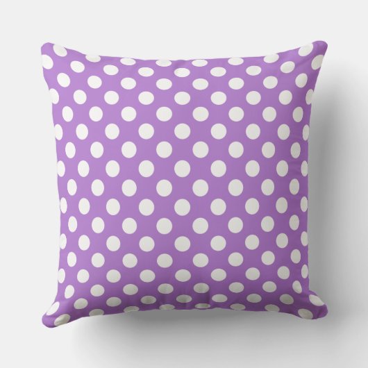 Vey Cute Lavender Polka Dot Pattern Kussen (Achterkant)