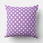 Vey Cute Lavender Polka Dot Pattern Kussen (Voorkant)