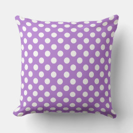 Vey Cute Lavender Polka Dot Pattern Kussen