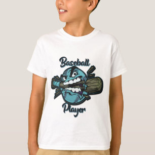 Vezelaar voor honkbalspeler met hoed sleutelhanger t-shirt