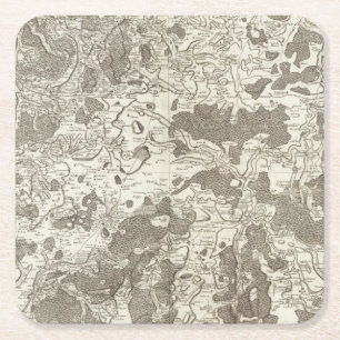 Vezelay, Cosne Vierkante Kartonnen Onderzetter