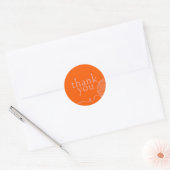 Vezelkunstenaar dank u modern garen ronde Sticker (Envelop)
