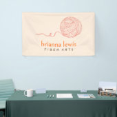Vezelkunstenaar Moderne Garenmarkt Banner (Beurs)