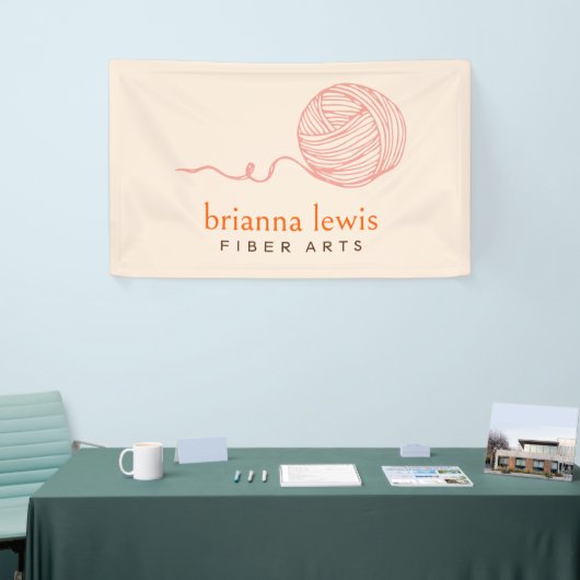Vezelkunstenaar Moderne Garenmarkt Banner (Beurs)