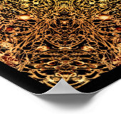 Vezels van Light Mandala Poster (Hoek)