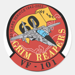 VF-101 Grim Reapers Ronde Sticker