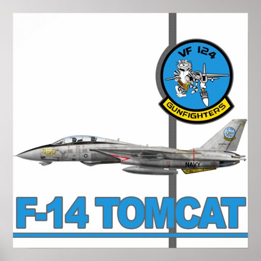 VF-124-kanonnen afdrukken Poster (Voorkant)