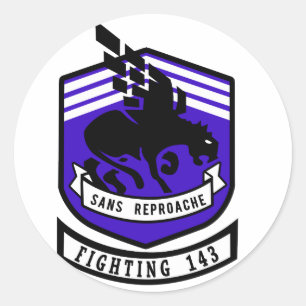 VF-143 Pukin-honden Ronde Sticker