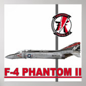 VF-161-laders F-4 — fantoomafdrukken Poster (Voorkant)