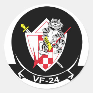 VF-24 Bestrijding van Renegades Ronde Sticker