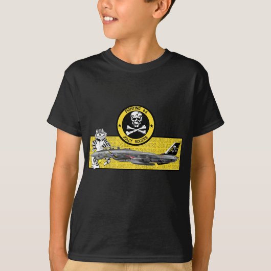 VF-84 JOLLY ROGERS F-14 TOMCAT T-SHIRT (Voorkant)