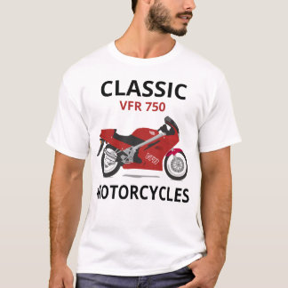 VFR750 Red Classic Bike Motorcyclist Motorcycle T-shirt