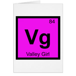 Vg - Tableau périodique symbole chimique Valley Gi