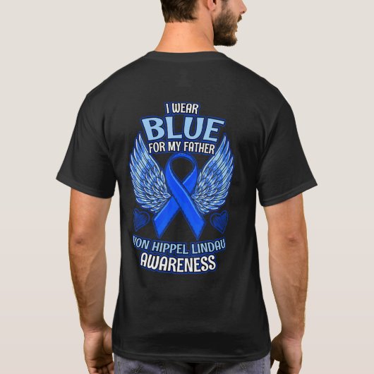 Vhl Awareness Father Support Ribbon T-shirt (Achterkant)