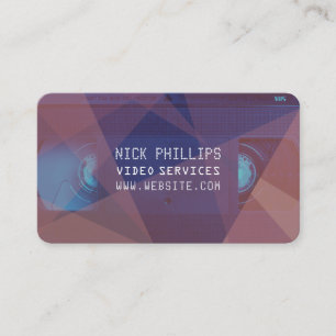 VHS cassette voor de moderne kunst Visitekaartje