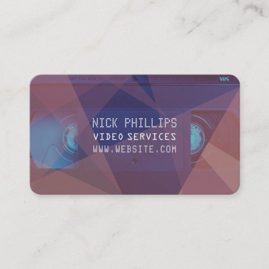 VHS cassette voor de moderne kunst Visitekaartje (Voorkant)