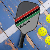  VHS Gestreept met Naam Pickleball Paddle