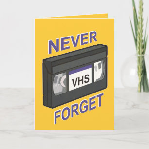 VHS, nooit vergeten Kaart