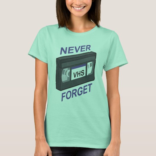 VHS, nooit vergeten T-shirt (Voorkant)