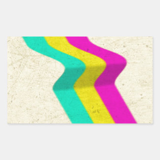 VHS RECHTHOEKIGE STICKER