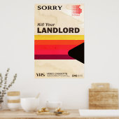  VHS Retro Parody Vaporwave Anticapitalist Poster (Keuken)