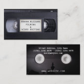 VHS, retro-stijl, kijk Visitekaartje (Voorkant / Achterkant)