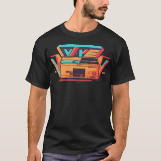 VHS terugspoelen naar de gouden eeuw van muziek vr T-shirt