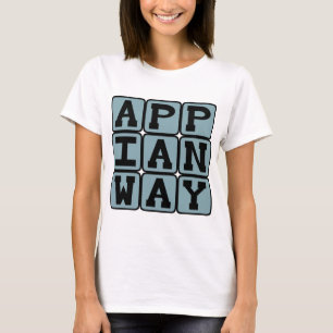 Via Appia, Romeinse Weg T-shirt