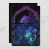 Via de Arch Gothic Wedding Invite Kaart (Voorkant / Achterkant)