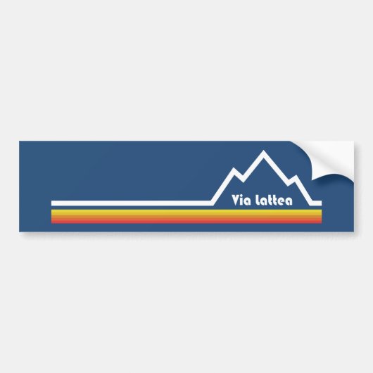 Via Lattea Bumpersticker (Voorkant)