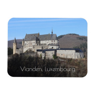 Vianden Castle Winter Uitzicht, Luxemburg Magneet