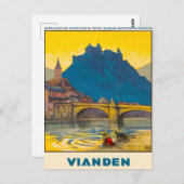 Vianden, Luxemburg Briefkaart (Voorkant / Achterkant)