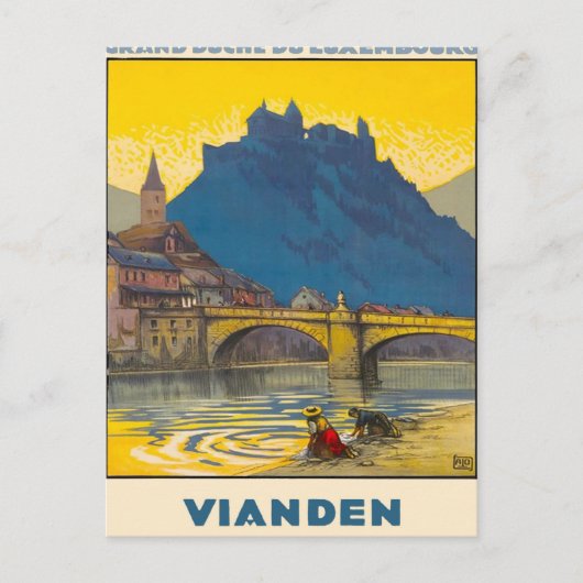 Vianden, Luxemburg Briefkaart (Voorkant)