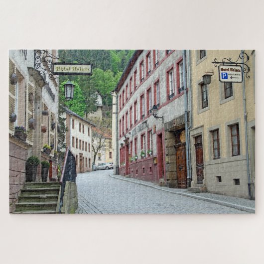 Vianden, Luxemburgse straatscène Legpuzzel (Horizontaal)