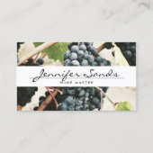 VIANDES, VINS, MAÎTRE DE VIN Carte de visite (Devant)