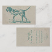 Viantage Hound Dog Visitekaartje (Voorkant / Achterkant)